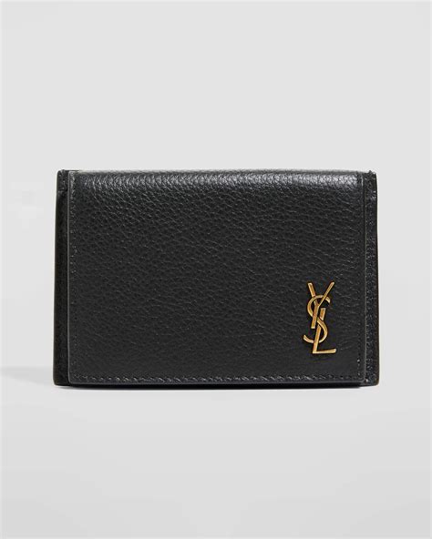 ysl flap card holder|YSL monogram card case.